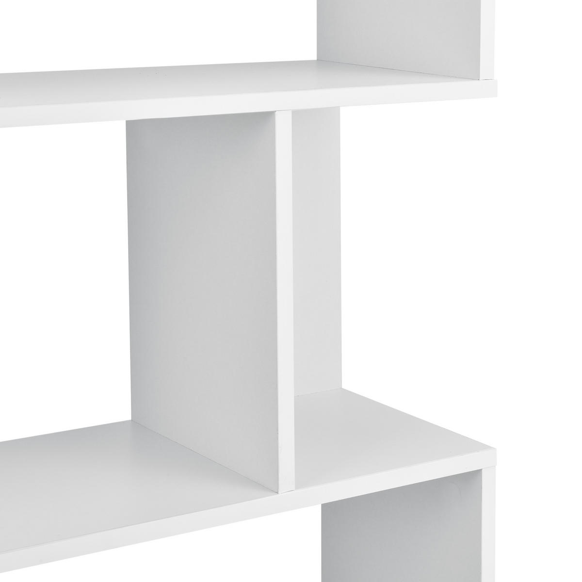 BÜCHERREGAL Borrby - Weiß, Holzwerkstoff (80/192/24cm) - [en.casa]