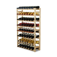 WEINREGAL Pinotwine 118x72x25 cm 56 Flaschen Massives Kiefernholz Natur Unbehandelt - Naturfarben, Holz (72/118/25cm) - PROREGAL