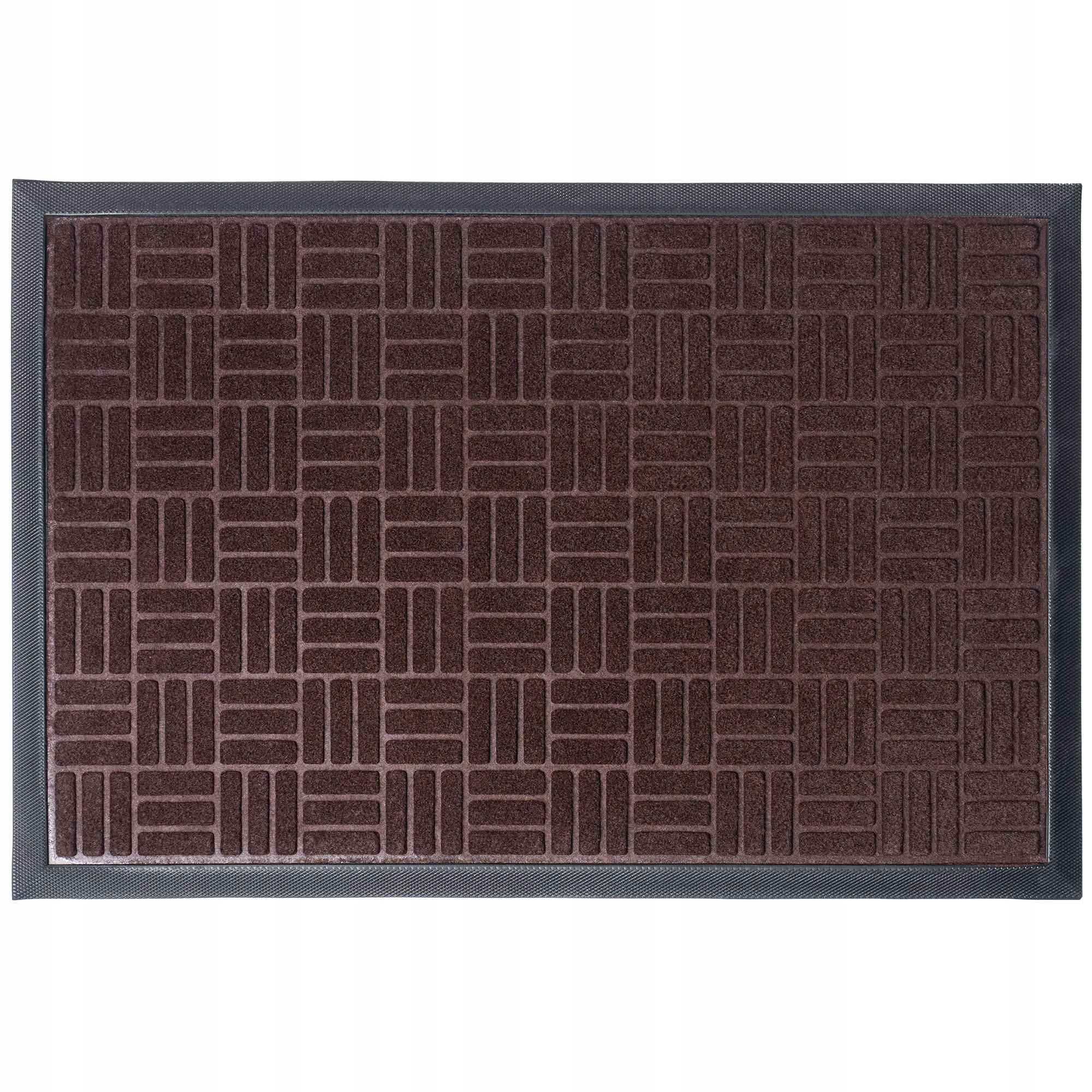 FUSSMATTE 60 x 40 cm, braun - Dunkelbraun, Kunststoff (60/40cm) - KADAX