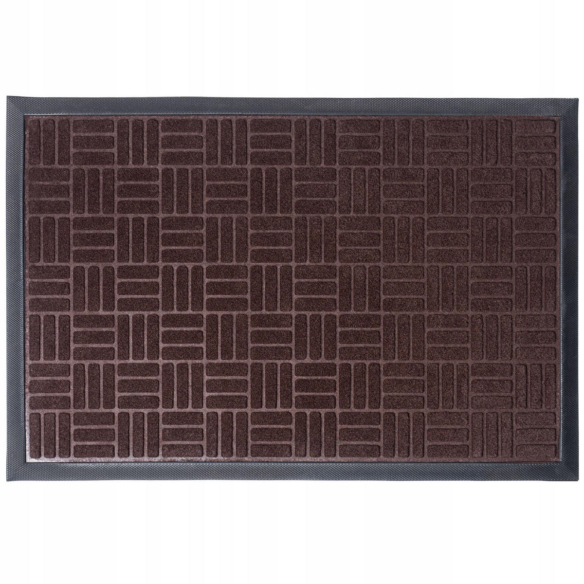 FUSSMATTE 60 x 40 cm, braun - Dunkelbraun, Kunststoff (60/40cm) - KADAX