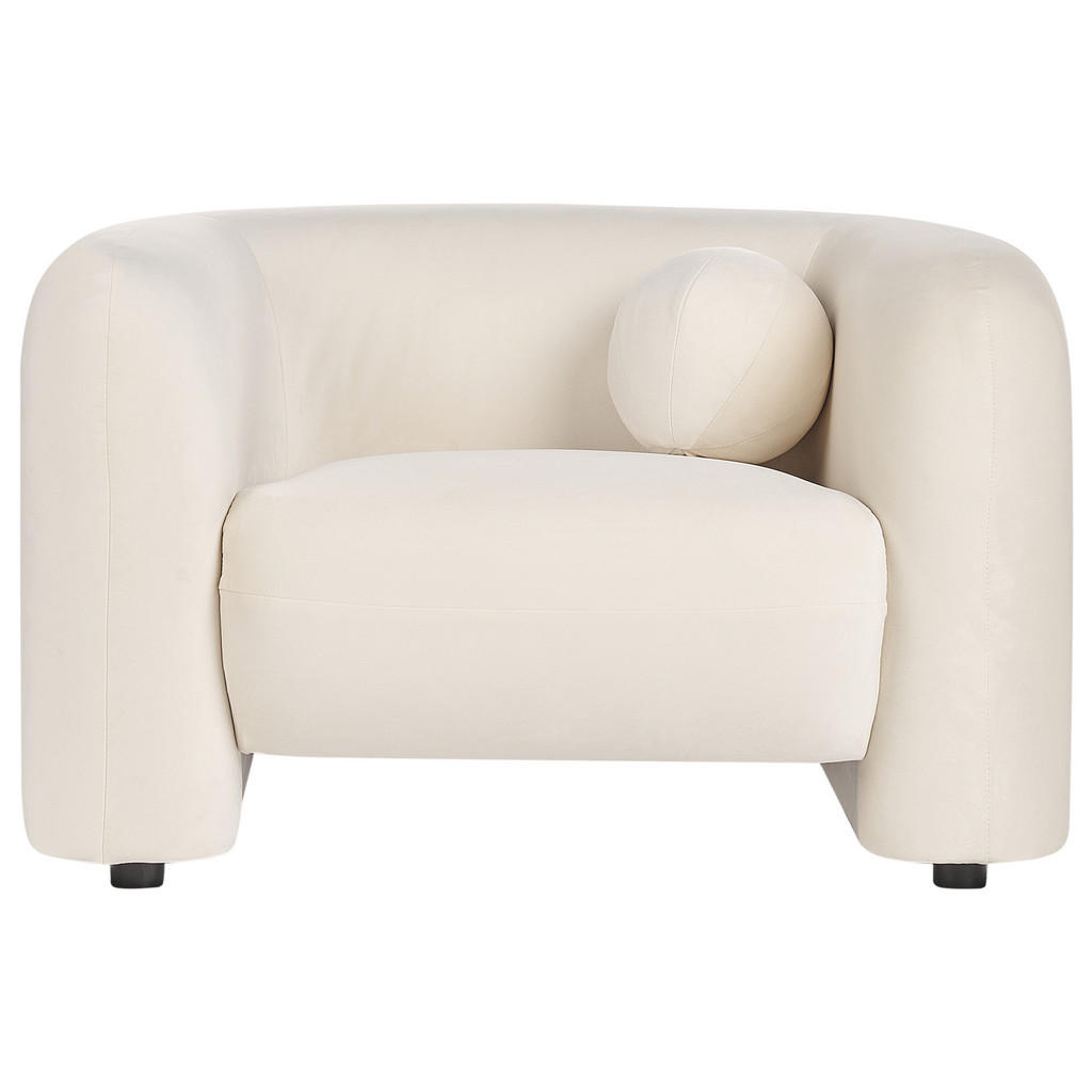 Thumbnail - Beliani Sessel, Creme, Textil, 111x73x83 cm, Wohnzimmer, Sessel, Polstersessel