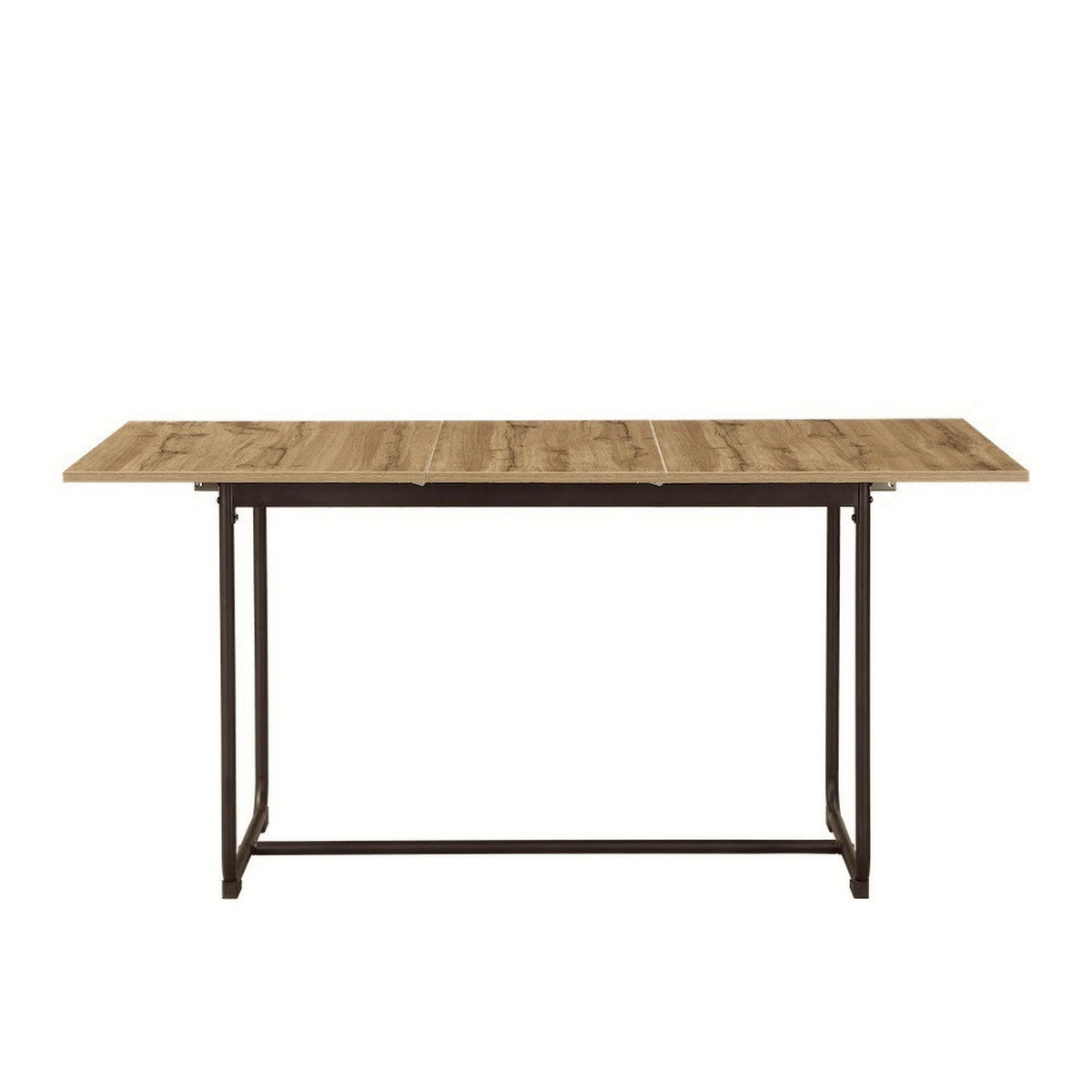 ESSTISCH PIUS 120-160/80/76 cm - Schwarz/Eiche Artisan, Holzwerkstoff/Metall (120/80/76cm) - B&D Home