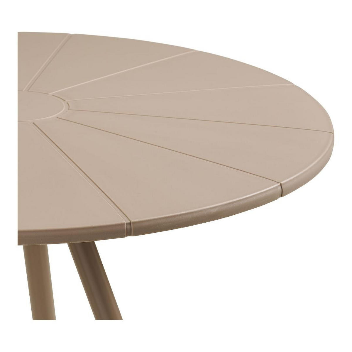 CAFÉTISCH, Berta, Taupe, Metall, 70 x 70 x 74 cm - Taupe, Metall (70/70/74cm) - ebuy24