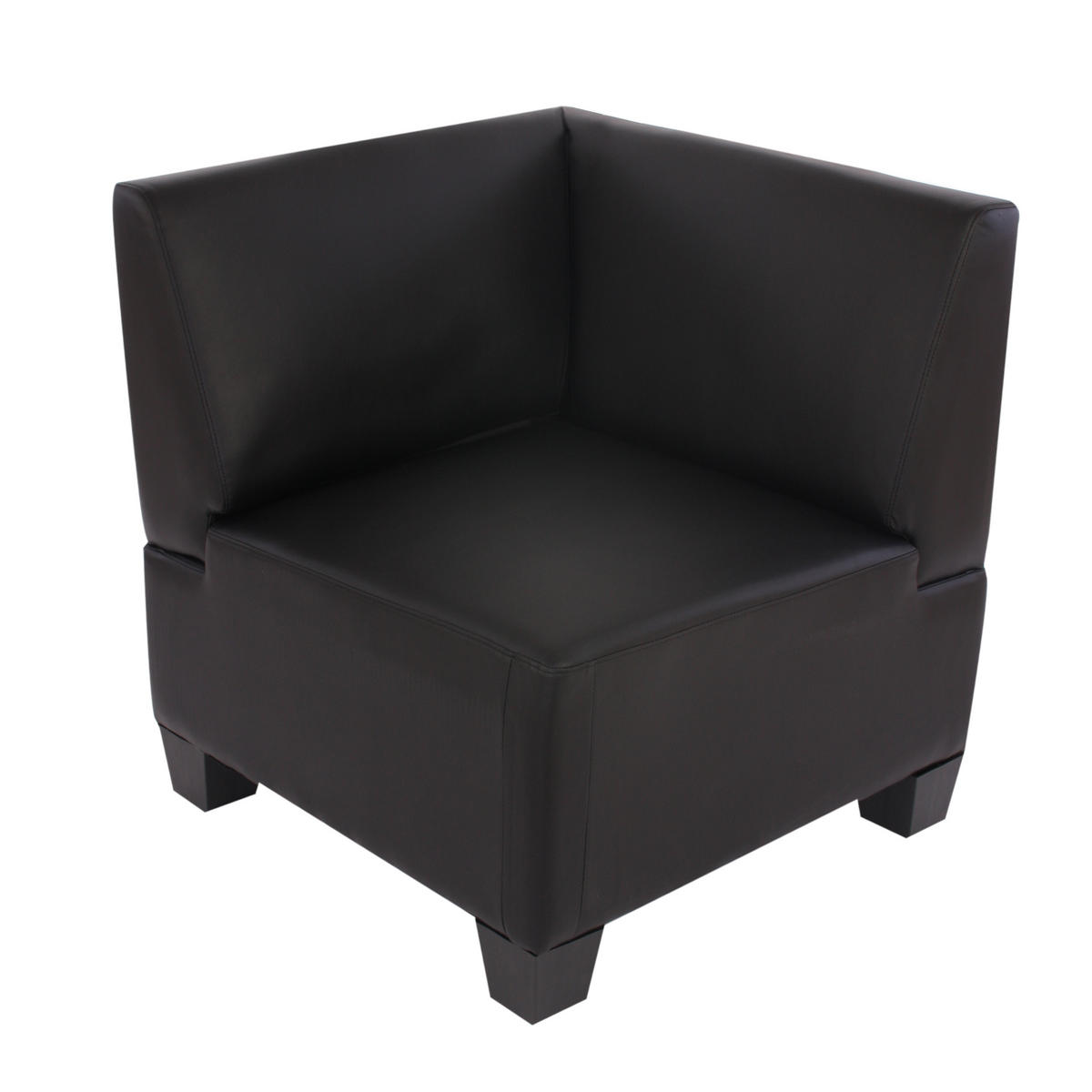 COUCH-GARNITUR Schwarz - Schwarz, Textil (214/76/142cm) - MCW