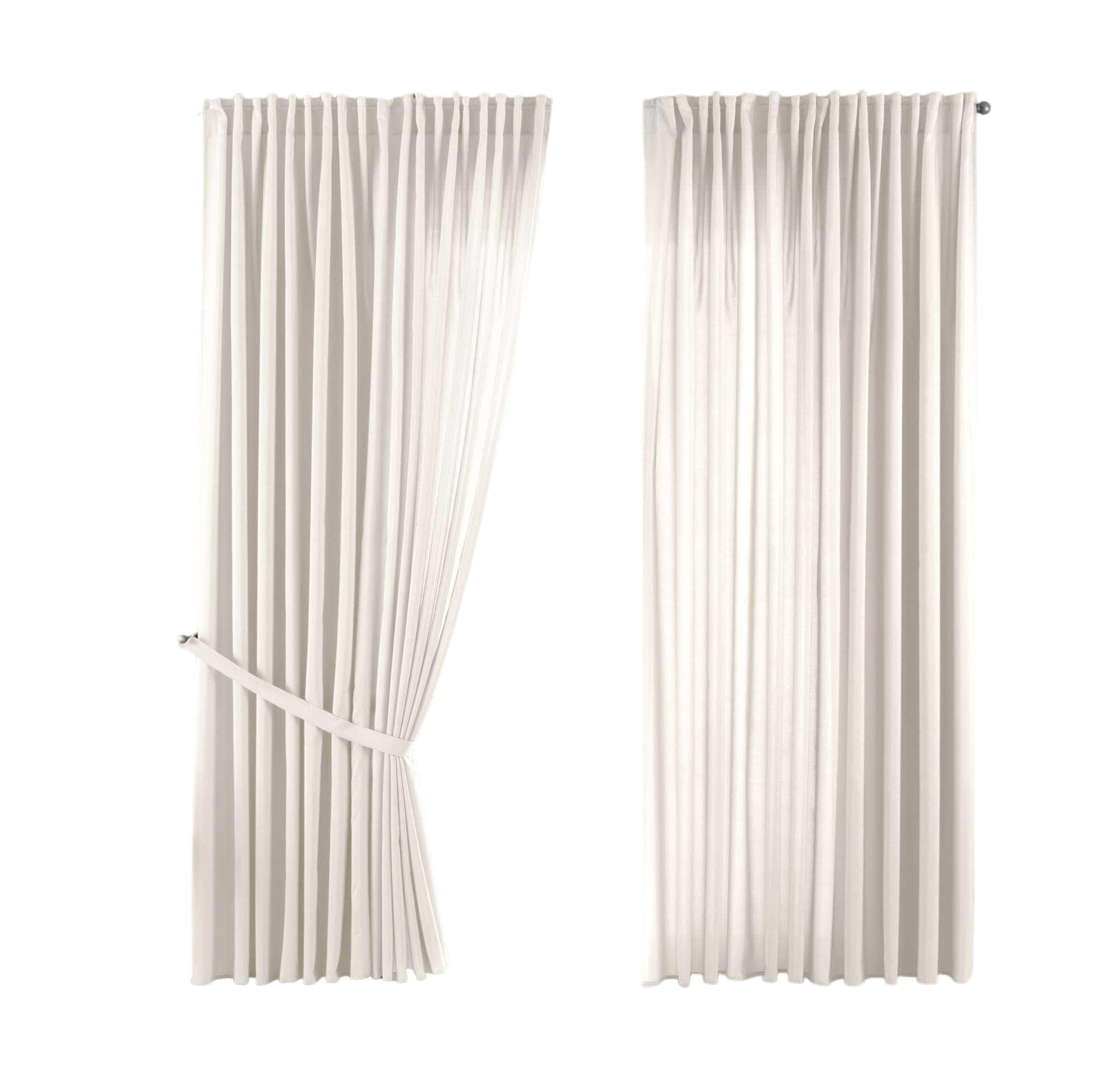 SCHLAUFENGARDINE 2ER SET »Jena« HxB 250x300 cm Creme - Creme, Textil (300/250cm) - Gardinenbox