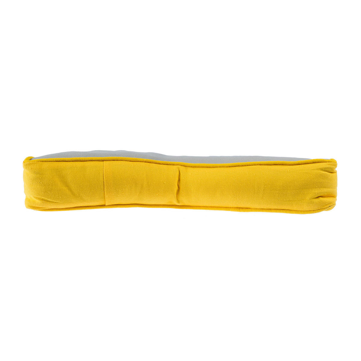 BODENKISSEN Stern, grau-gelb 70/48/7 cm - Gelb/Grau, Textil (70/48/7cm) - Homescapes