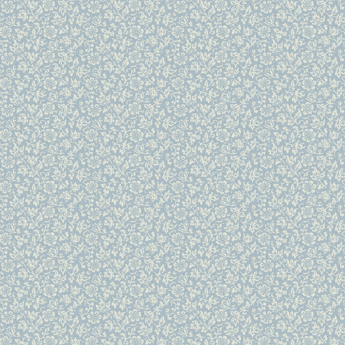 VLIESTAPETE Süßes Alyssum - Hellblau, Papier/Kunststoff (52/1000cm) - LAURA ASHLEY