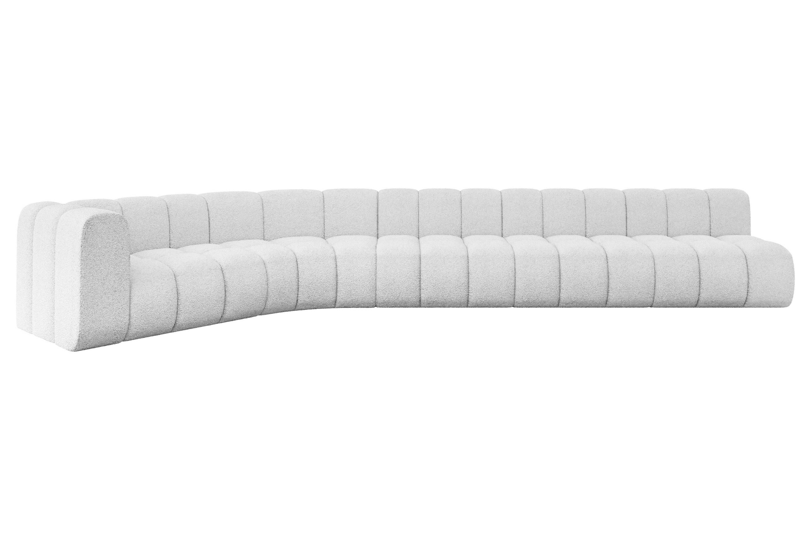 Altdecor Ecksofa Weiß 490x194 cm