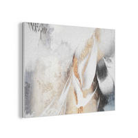 AKUSTIKPANEEL Luxus - Abstrakt - Gold - Weiß 80x60 cm - Goldfarben, Textil (80/0.9/60cm) - MuchoWow