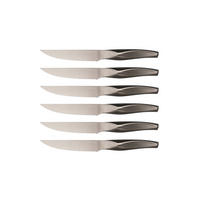 STEAKMESSER Larus - 6er-Set - Grau, Metall (25cm) - Björn
