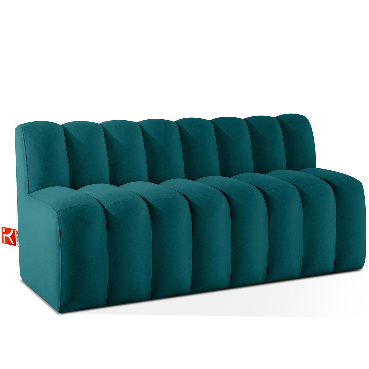ESSZIMMERBANK CORDA, Meeresblau - Türkis, Holz/Holzwerkstoff (163/78/71cm) - KONSIMO®