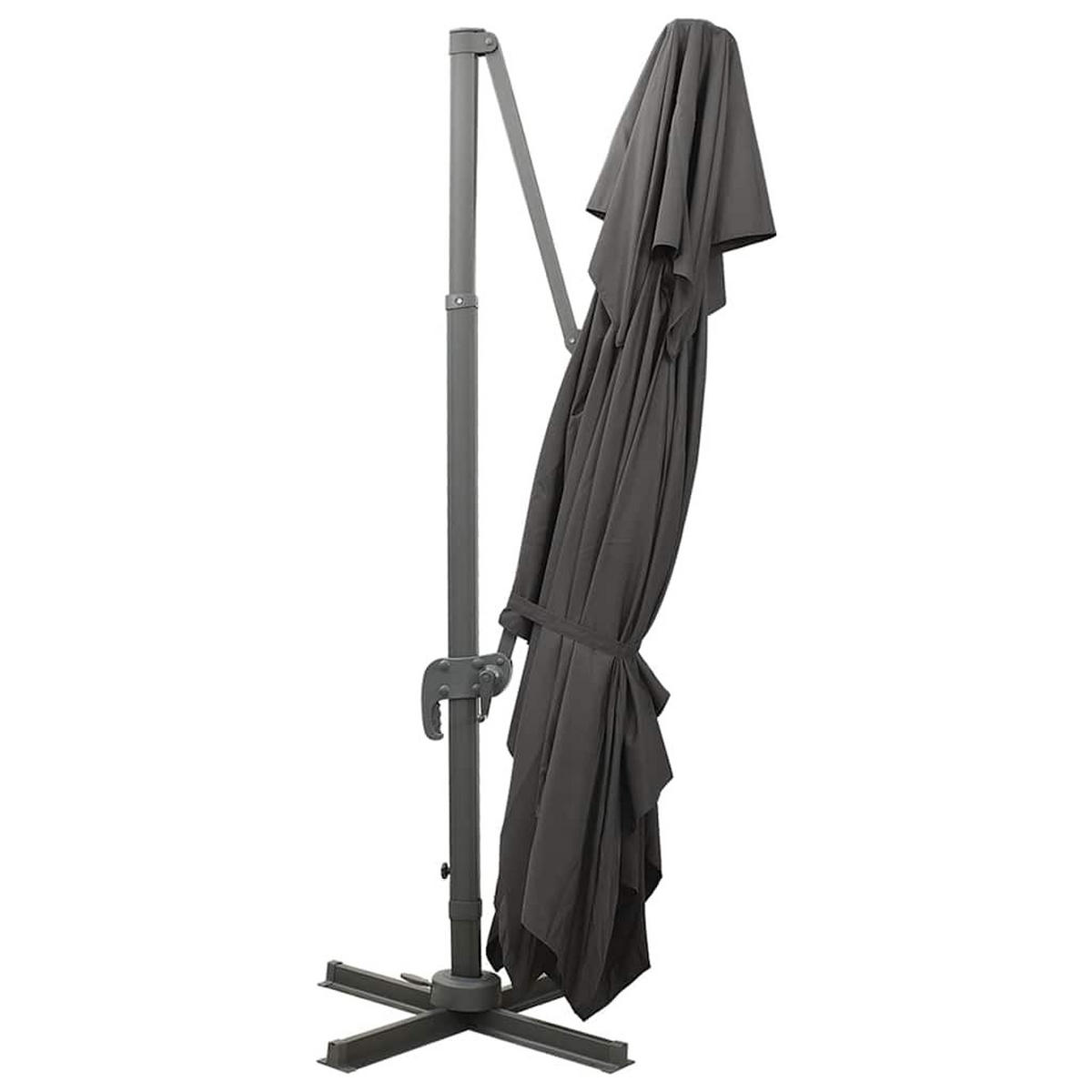 AMPELSCHIRM Mit Doppeldach Anthrazit 400/300 Cm - Anthrazit, Textil (400/300cm) - vidaXL