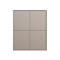 SIDEBOARD HOCH 4 türen 43/120/43 cm - Sandfarben, Holzwerkstoff (43/120/46.5cm) - Calicosy