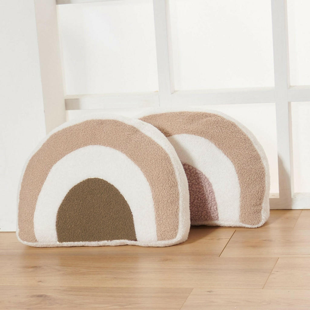 Thumbnail - nordic coast company Regenbogenkissen, Beige, Textil, 40x30 cm, Wohntextilien, Kissen, Kissen Kinderzimmer