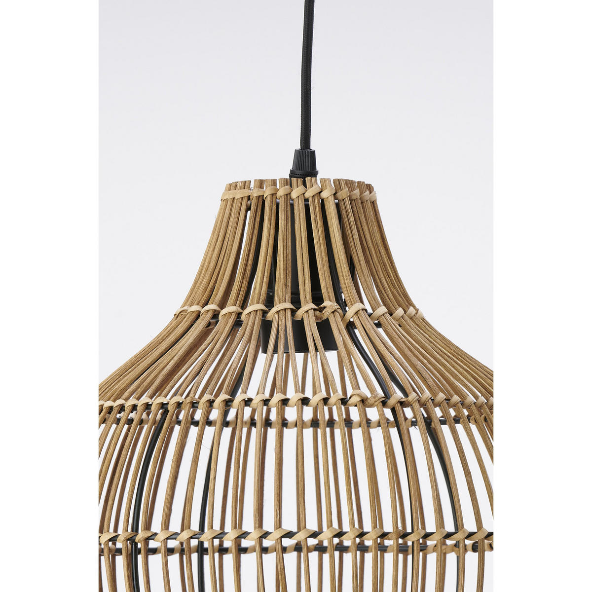 HÄNGELAMPE Pacino Braun Ø30/31,5 cm - Braun, Holz (30/30/31.5cm) - Light & Living