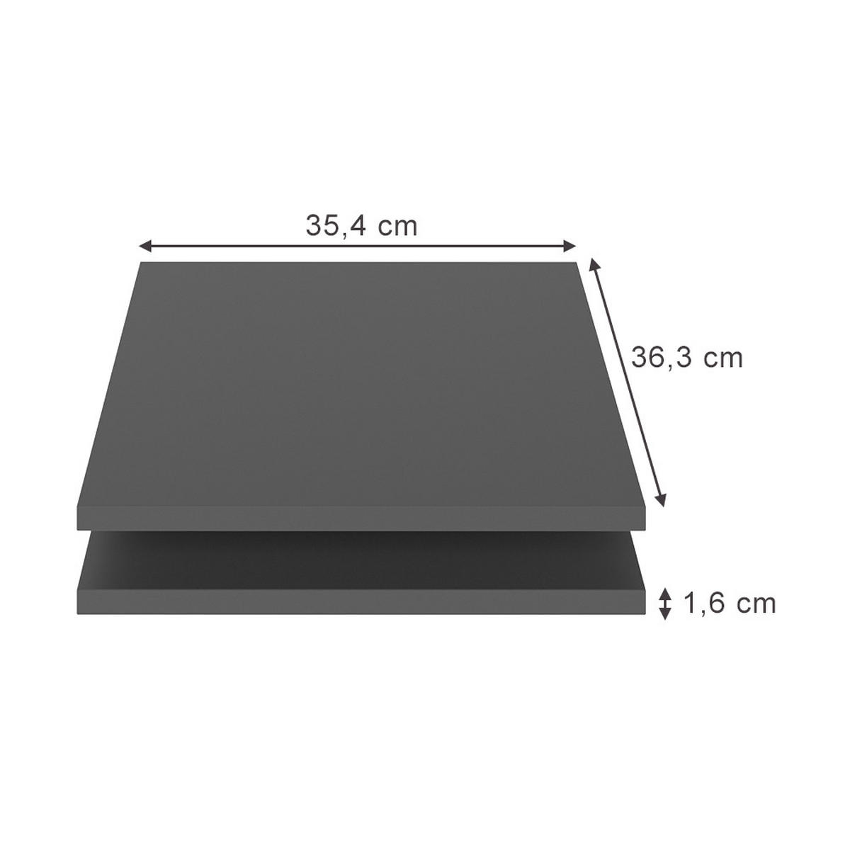 POLICE Claus Antracit - antracitová, kompozitní dřevo (35.4/1.6/36.3cm) - Vicco