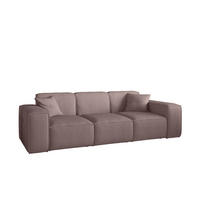 SOFA Celes Premium 3-sitzer Stoff Scala - Lila, Holzwerkstoff/Textil (225/73/88cm) - Fun Möbel