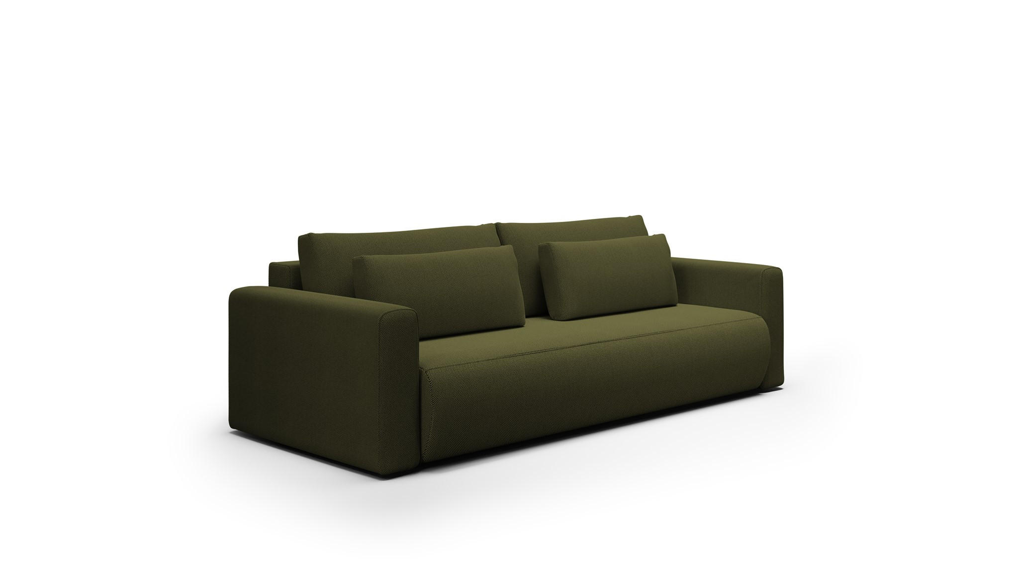 SOFA Schlafsofa Chaira - Grün, Holzwerkstoff/Textil (238/85/103cm) - Fun Möbel