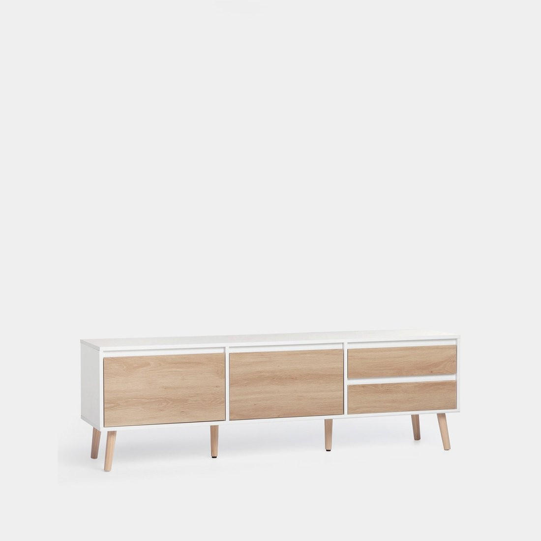 TV-ELEMENT Kemi Zweifarbig 160 cm x 51 cm - Multicolor, Holzwerkstoff (160/51/40cm)