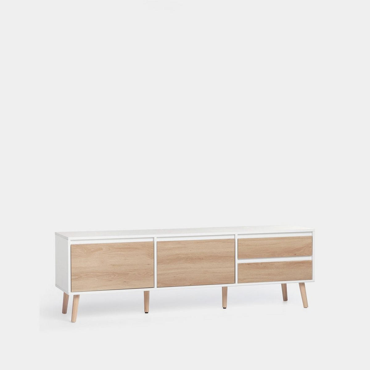 TV-ELEMENT Kemi Zweifarbig 160 cm x 51 cm - Multicolor, Holzwerkstoff (160/51/40cm)