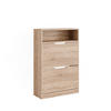 SCHUHKIPPER Luca Sonoma 59 x 89.5 cm mit 2 Fächern - Sonoma Eiche, Holzwerkstoff (59/89.5/22cm) - Vicco