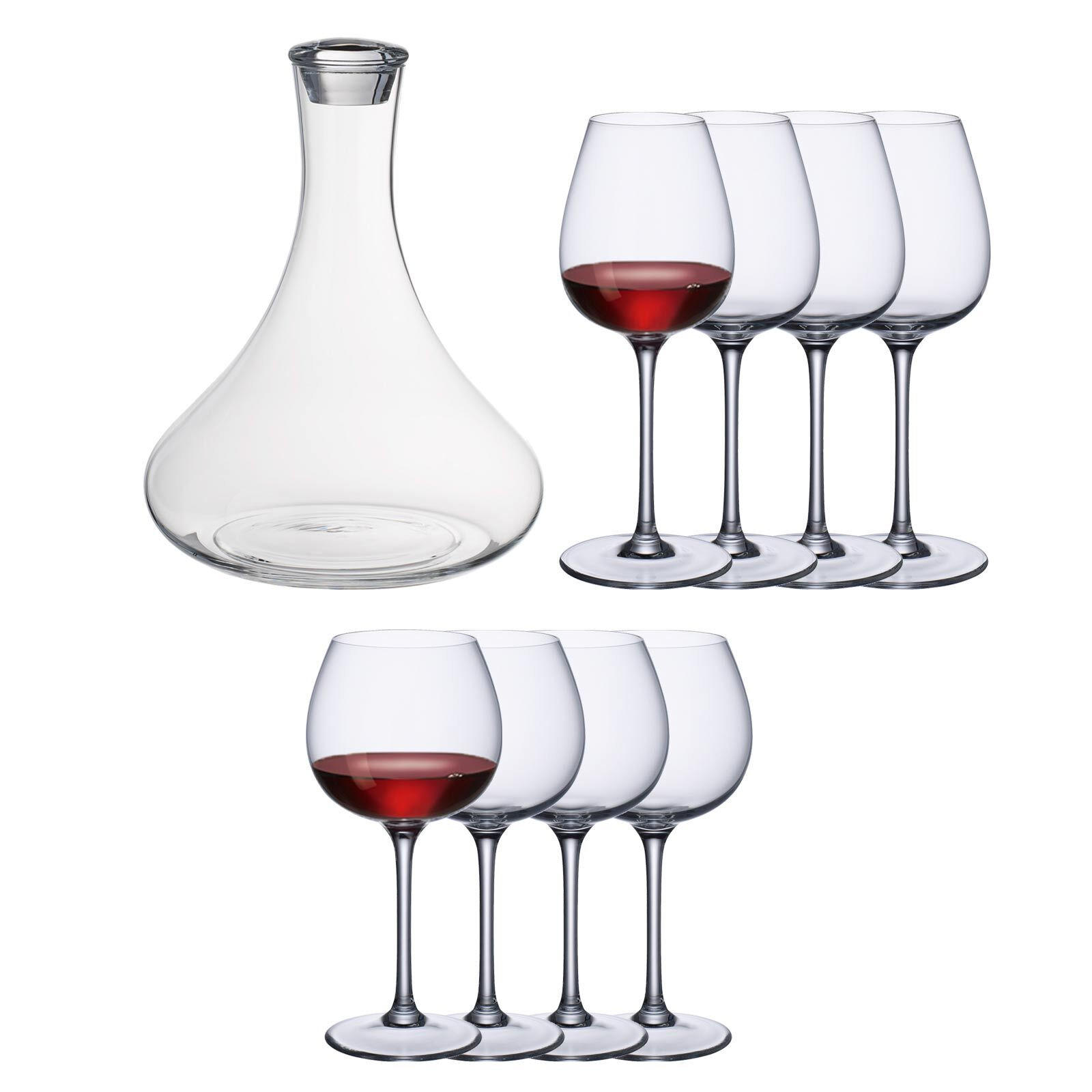 ROTWEINGLÄSER + KARAFFE PURISMO WINE transparent 9er Set - Transparent, Glas - Villeroy & Boch