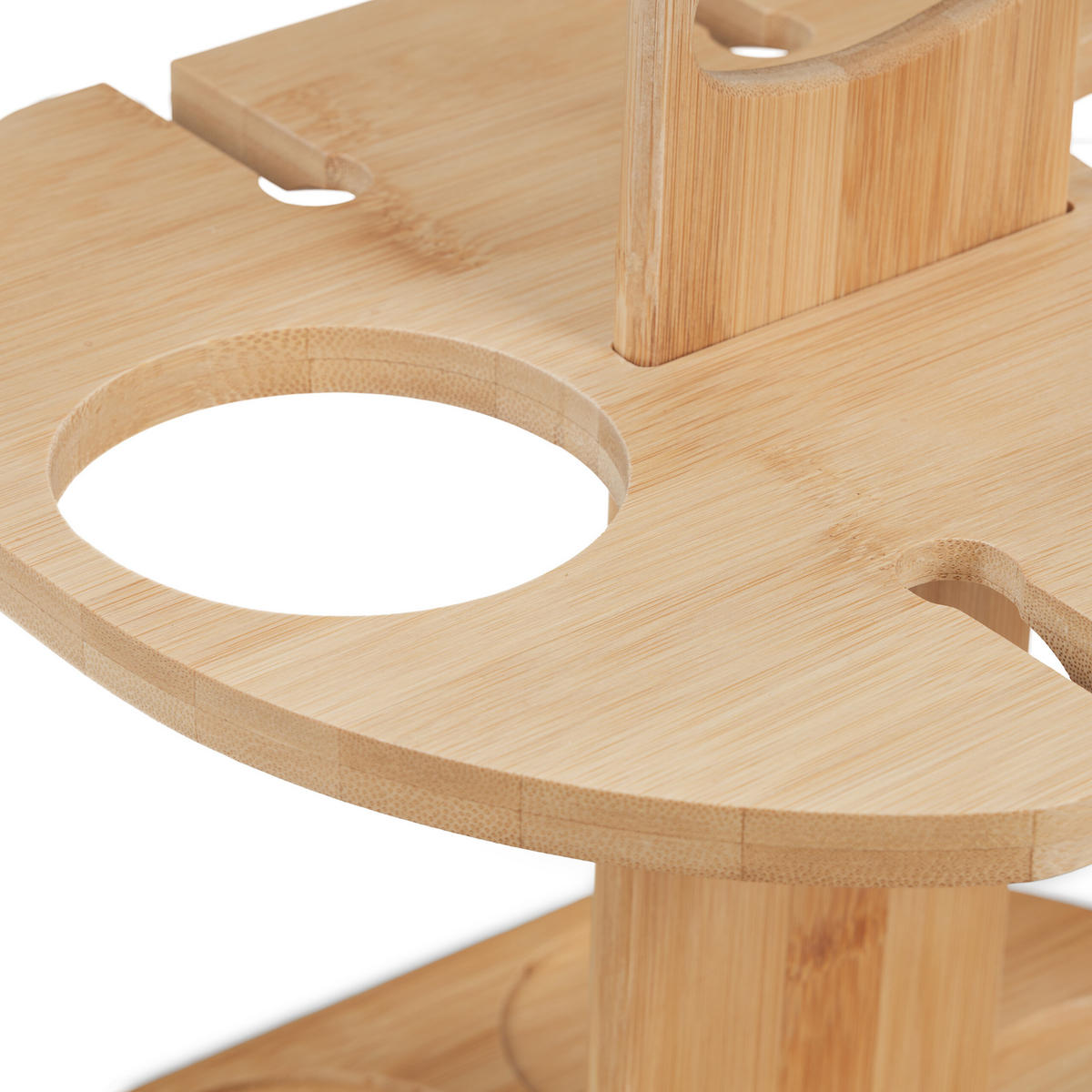 WEINBUTLER - Hellbraun, Holz (30/30.5/25cm) - Relaxdays