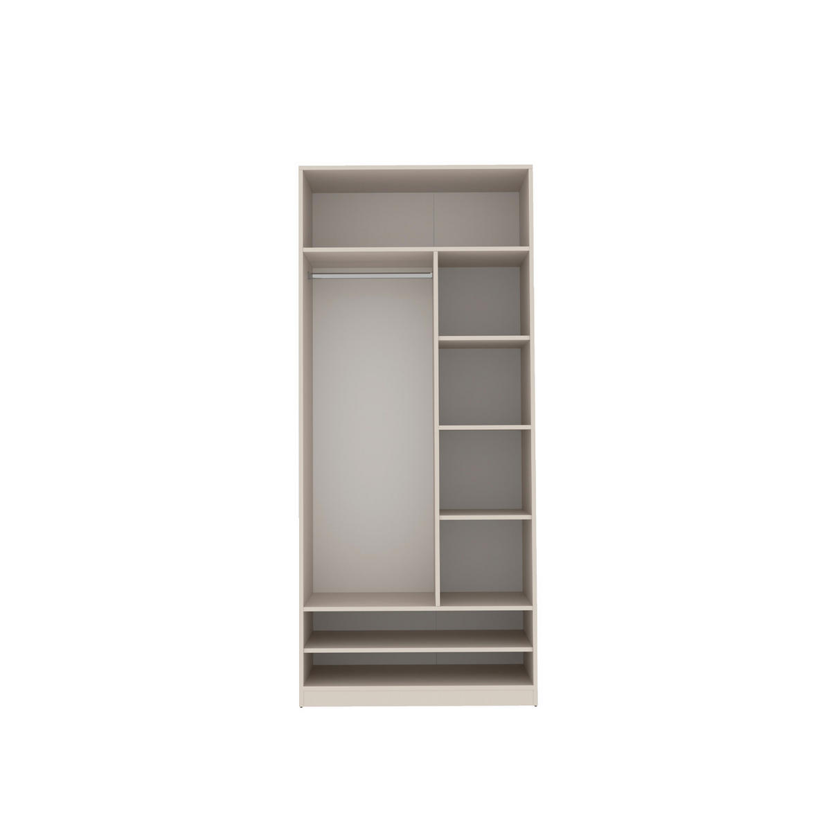 GARDEROBENSCHRANK OFFEN TRES 02 CASHMERE 90/206/51 CM - Kaschmir, Holzwerkstoff (90/206/51cm) - Marmex Möbel