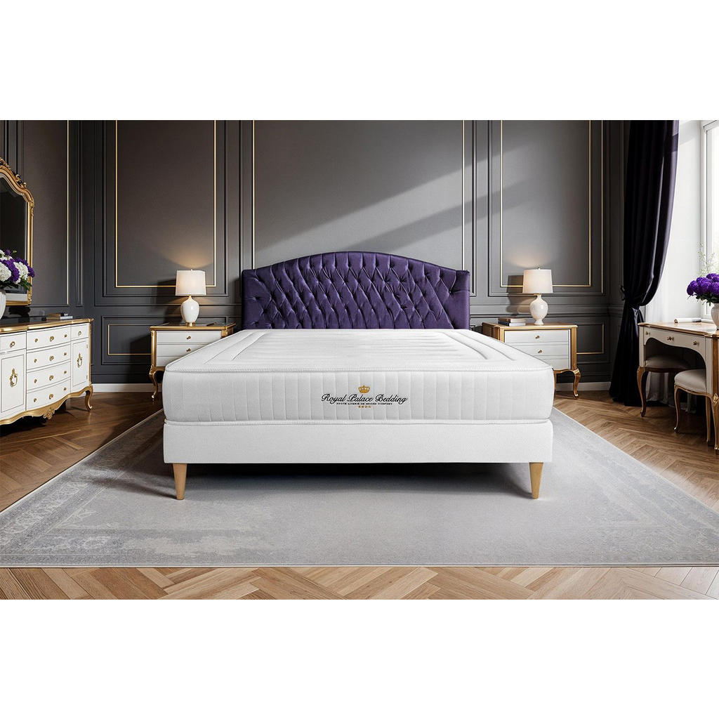 Thumbnail - Royal Palace Bedding Matratze, Weiß, Textil, H3, 200x200 cm, Oeko-Tex® Standard 100, Schlafzimmer, Matratzen Shop, Matra...