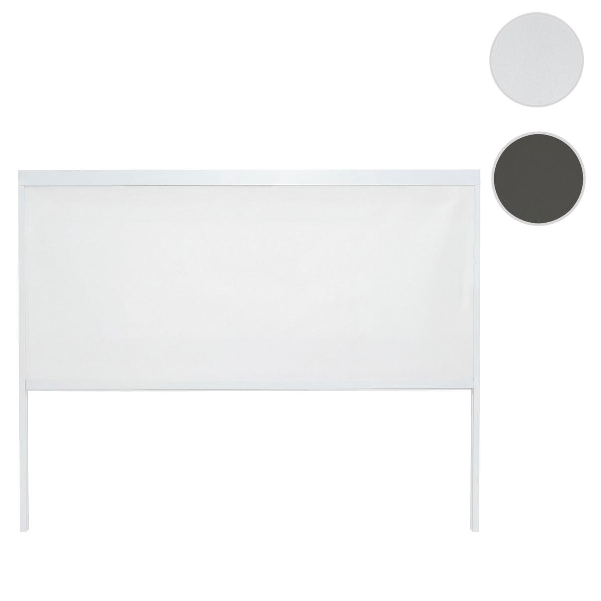 SEITENWAND FÜR PERGOLA Weiß - Weiß, Textil (275/217/10cm) - MCW