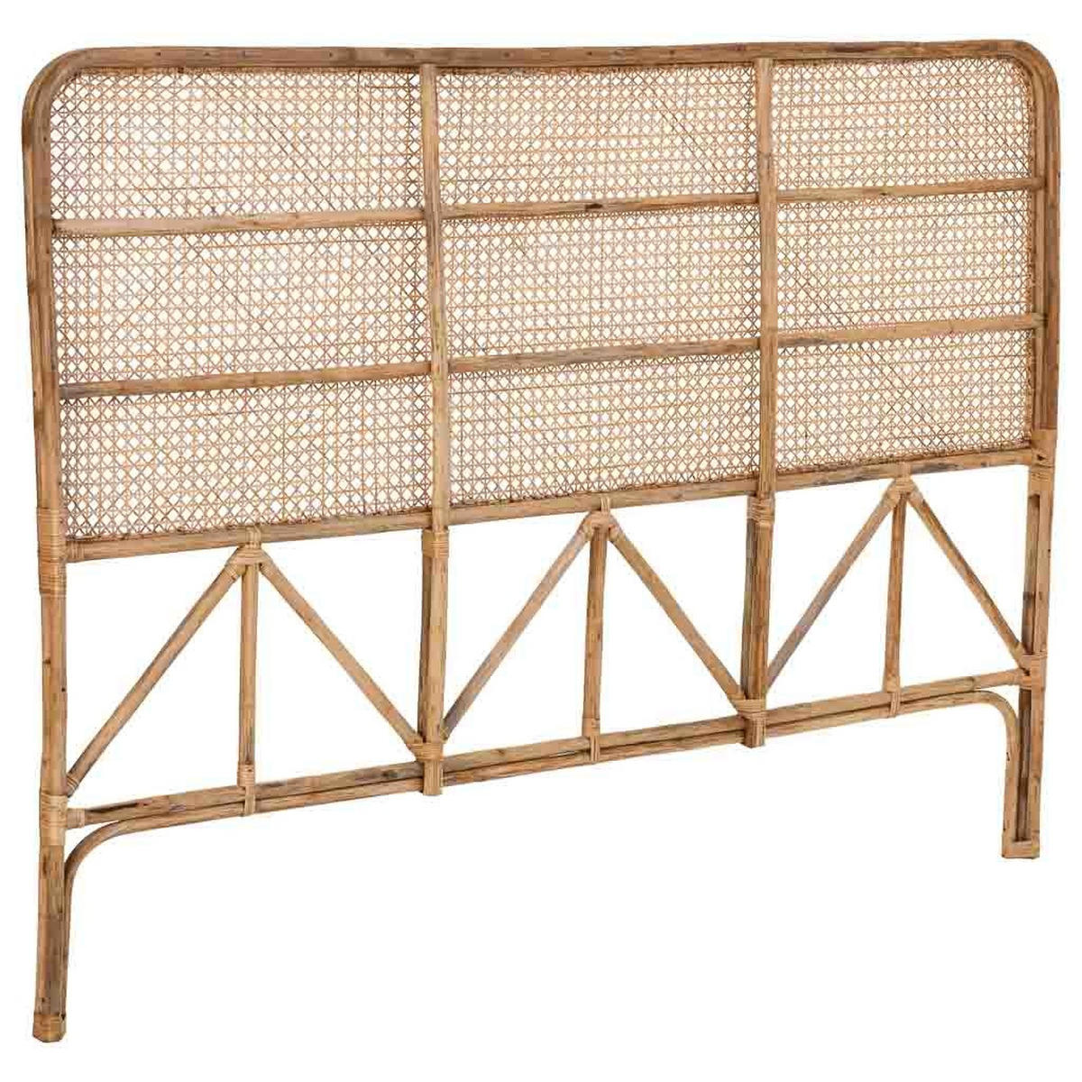 KOPFTEIL aus Rohrgeflecht 178x02x127 cm - Braun, Naturmaterialien (178/2cm) - Wanderlust