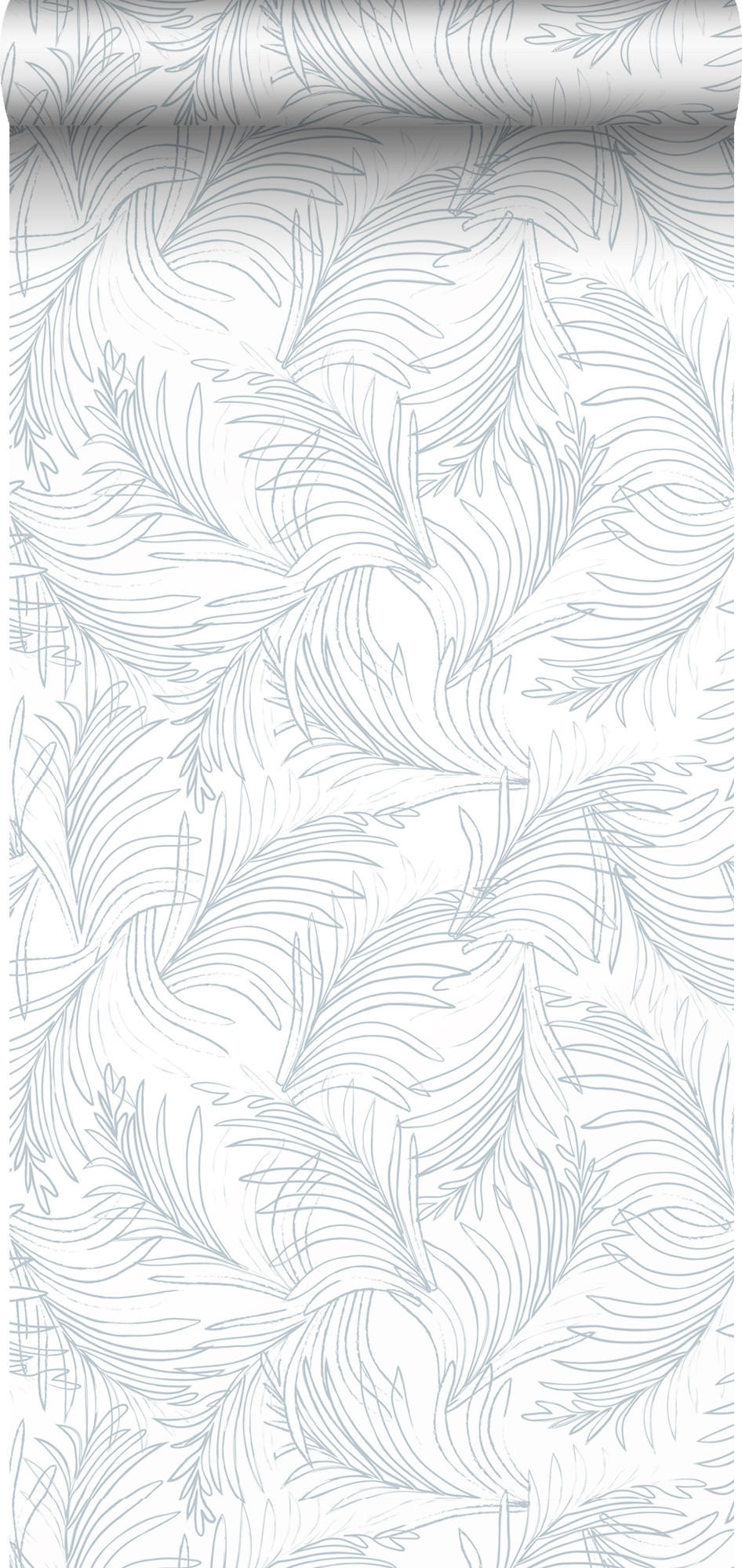 TAPETE gezeichnete Blätter - Weiß, Papier (53/1000cm) - Sanders & Sanders