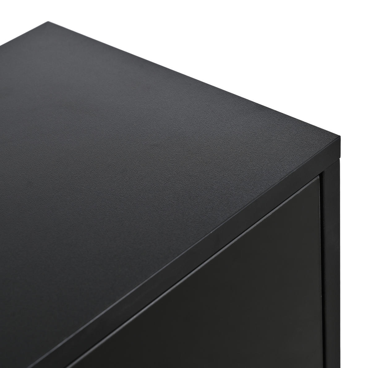 SCHUHSCHRANK 80/96/25 cm Schwarz aus Spanplatte mit LED-Beleuchtung - Schwarz, Holzwerkstoff (80/96/25cm) - OKMYHOME