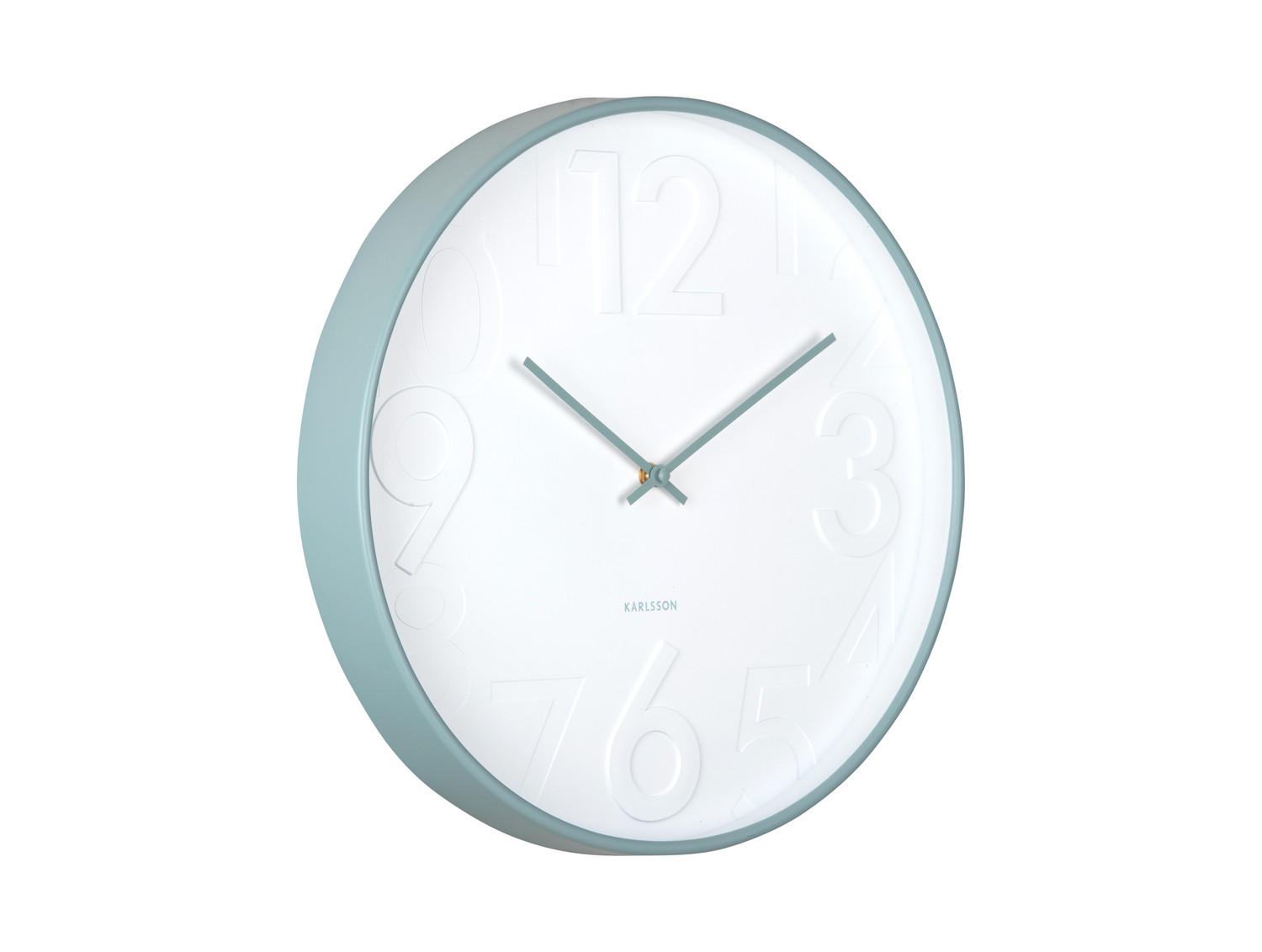 Karlsson Wanduhr Blau 40x5x40 cm