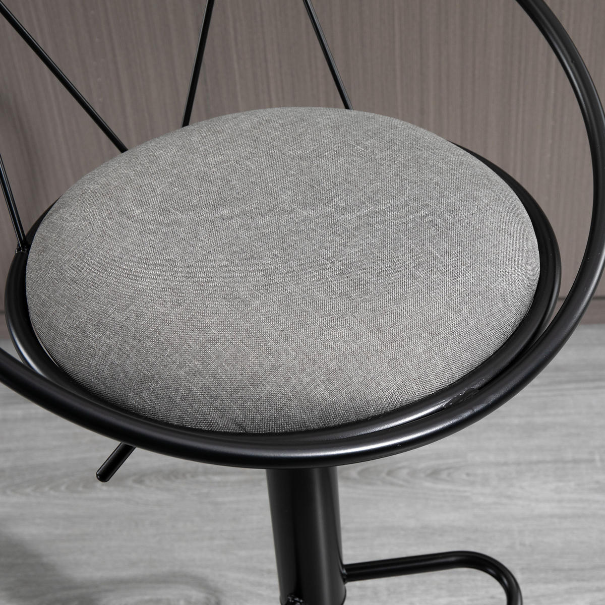 BARHOCKER 2er-Set DE-14682 höhenverstellbar & schwenkbar Grau - Grau, Metall (46/100/51cm) - ComfortXL