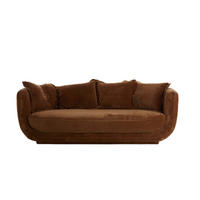 BANK Braila Grün 236/105/80 cm - Braun, Holz (105/80/236cm) - Light & Living