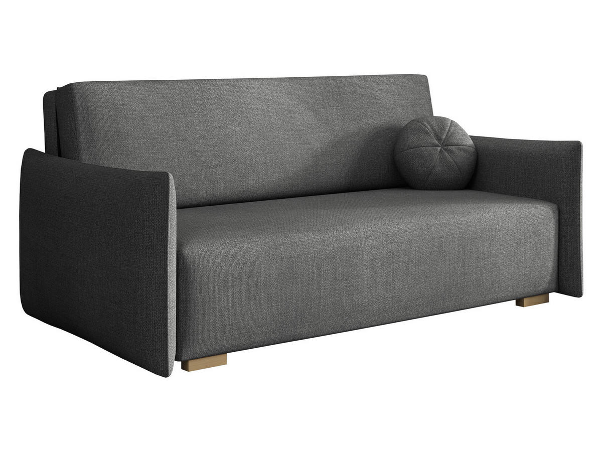 SCHLAFSOFA Viva Glov IV - Naturfarben/Grau, Holz/Textil (174/85/98cm) - MIRJAN24