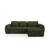 ECKSOFA mit Schlaffunktion Premium Grün - Schwarz/Grün, Holz/Holzwerkstoff (304/190cm) - Furnisell