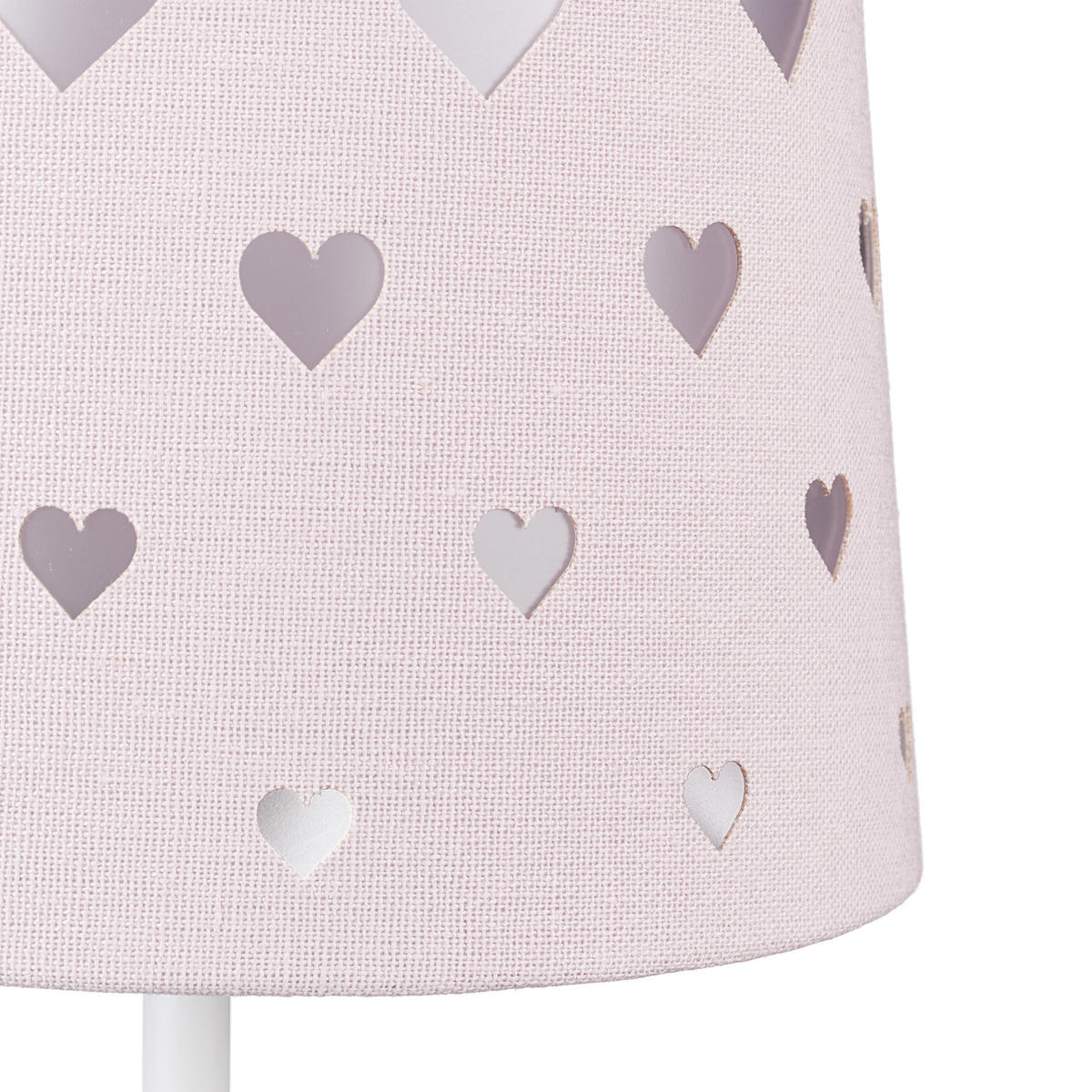 NACHTTISCHLAMPE Kinder - Rosa, Kunststoff/Textil (16/16/43cm) - Relaxdays