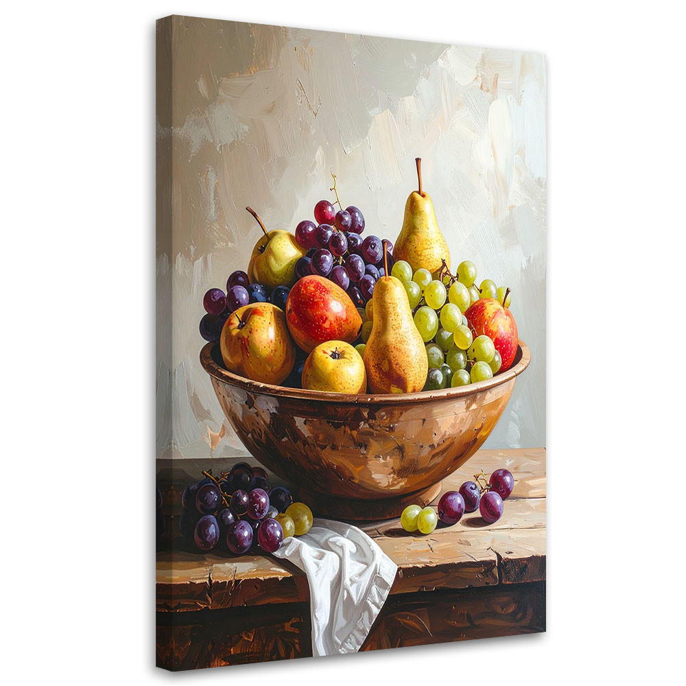 LEINWANDBILD Essen & Trinken 70x100cm - Multicolor, Textil (70/100cm) - Feeby