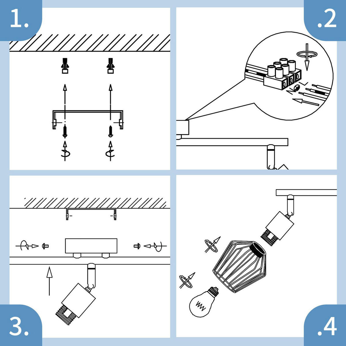 STRAHLER Franziska 3-flammig 46/10/10 cm - Weiß, Metall (46/10/10cm) - Nettlife