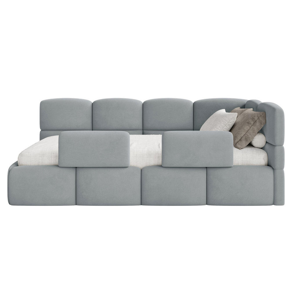 Selsey DĚTSKÁ POSTEL Cloudy šedá 120 cm, velur