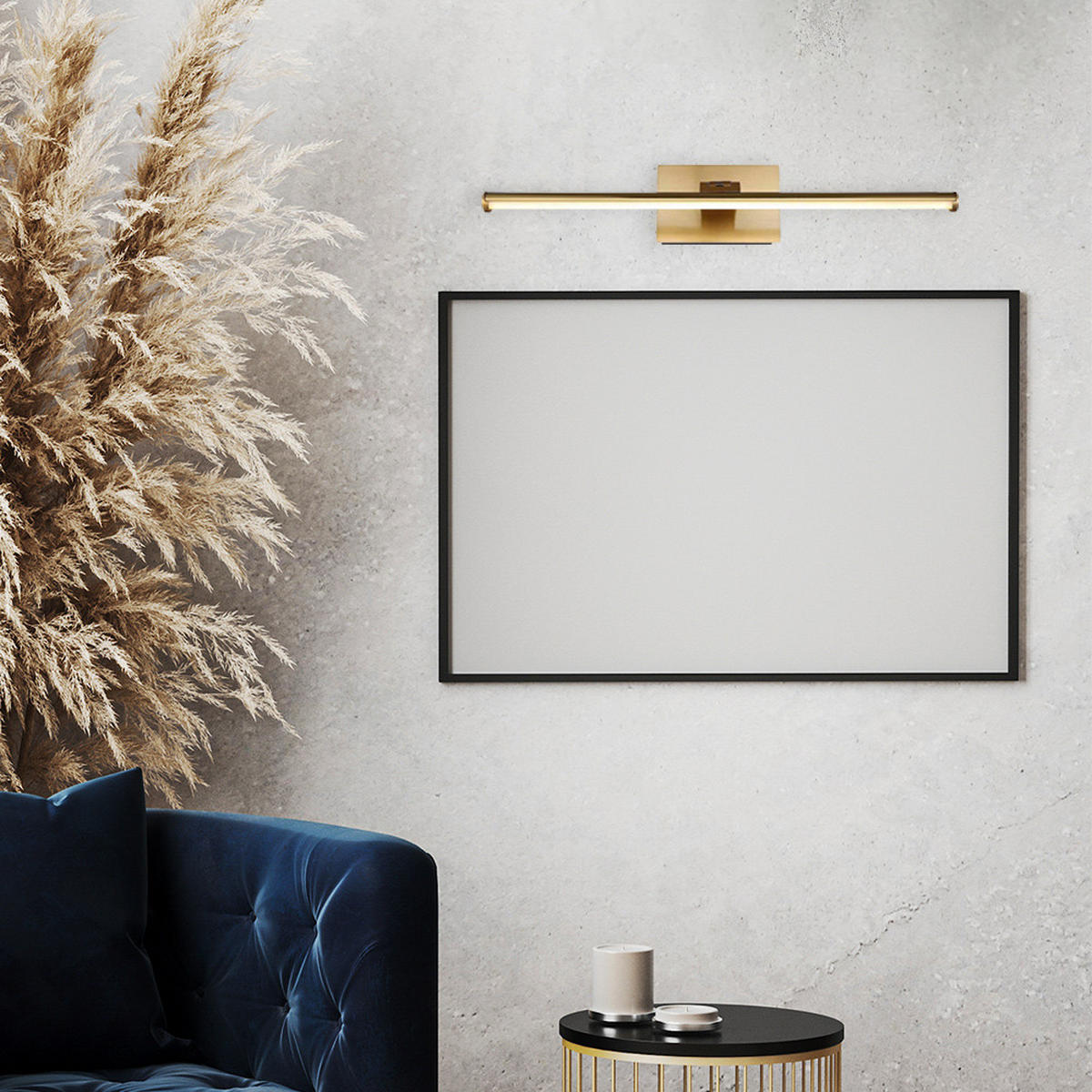 LED WANDLEUCHTE Jamie Messing matt - Messingfarben, Metall (40/7.5/40cm) - Globo Lighting