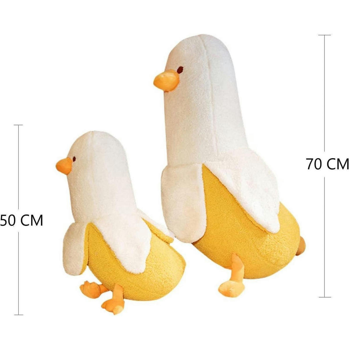 PLÜSCHTIER Bananenente 50 cm - Multicolor, Textil (30/50cm)