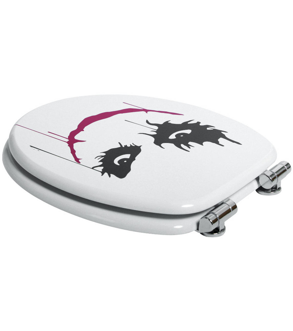 WC-SITZ mit Absenkautomatik Joker - Rot, Holzwerkstoff (38/6/47cm) - Sanilo