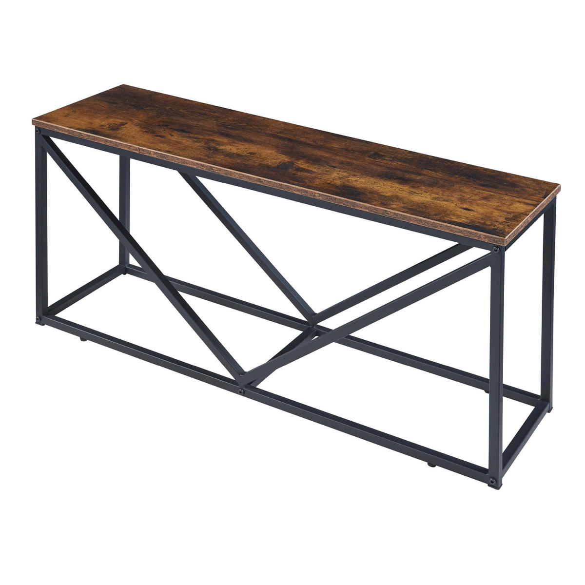 KAMINHOLZREGAL Vaasa - Schwarz, Metall (100/50/30cm) - [en.casa]