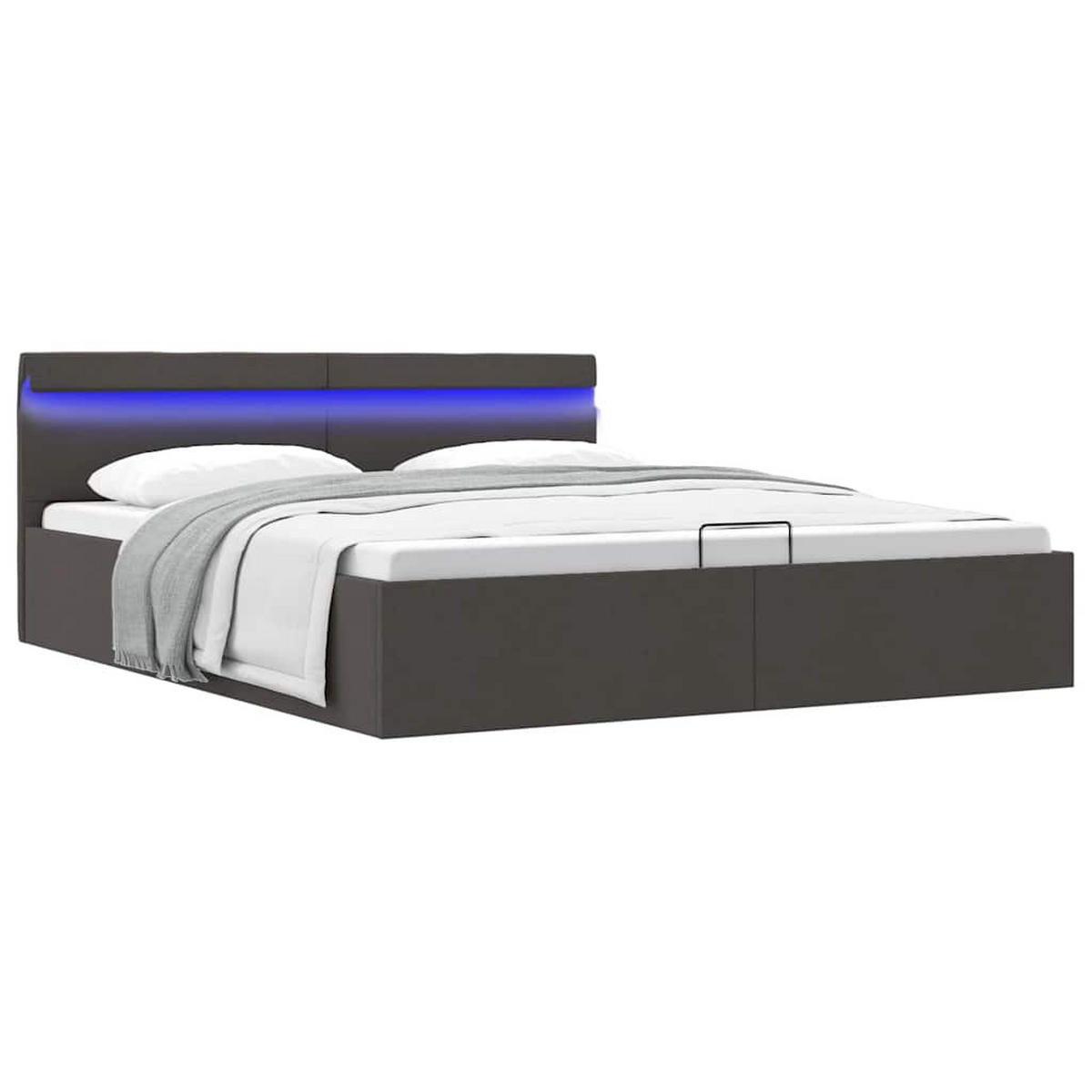 METALLBETT Ibarra 168/211 cm - Dunkelgrau, Metall (160/200cm) - Nettlife