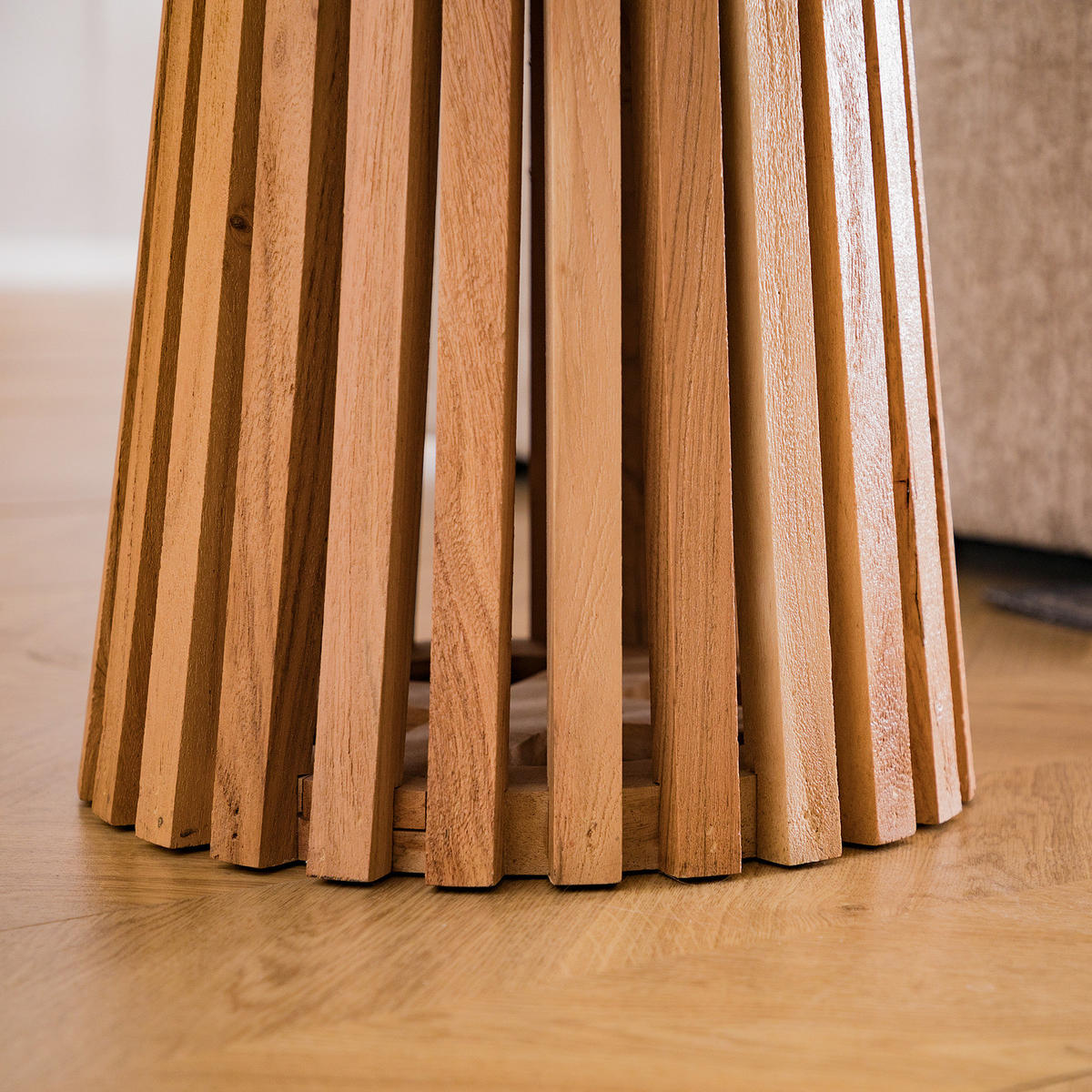 BEISTELLTISCH - Akazie massiv - Braun, Holz (50/50/50cm) - home24