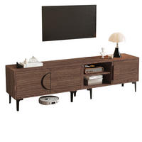TV-ELEMENT mit 3 Türen 180 x 35 x 49 cm Dark Oak - Braun, Holzwerkstoff (35/49/180cm) - Beauniv