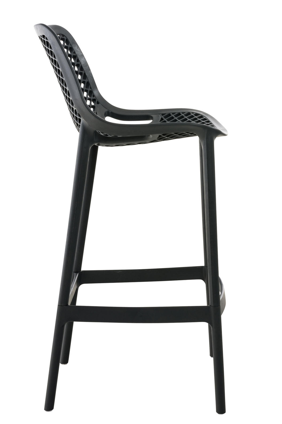 BARHOCKER 2er Set Aero dunkelgrau - Dunkelgrau, Kunststoff (45/105/53cm) - TPFLiving